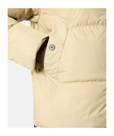 Stone Island Padded Quilted Jacket With High Collar In Multi