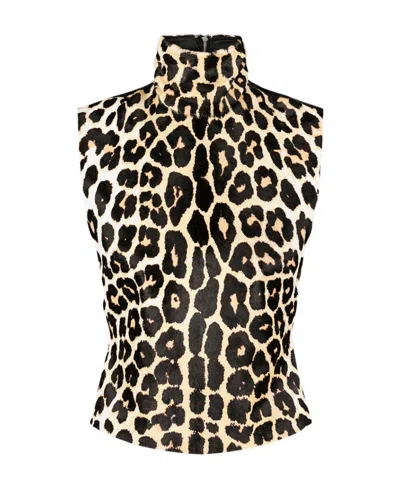 Dries Van Noten Leopard Print Blouse In Animal Print