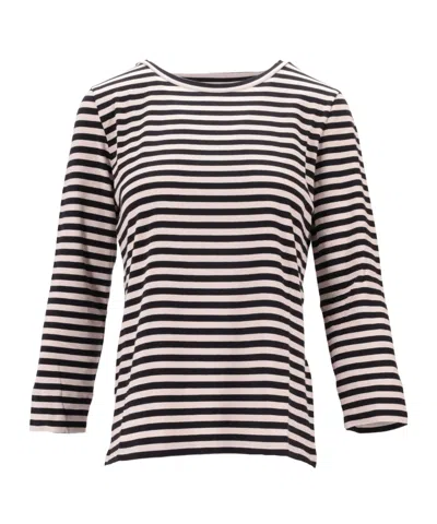Max Mara Blackwhite Long Sleeve Striped T-shirt