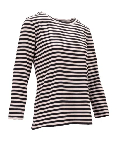 Max Mara Blackwhite Long Sleeve Striped T-shirt