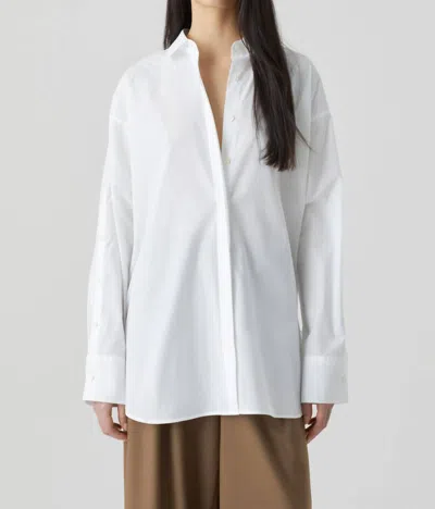 Closed Organic Cotton Poplin Blouse In White In White