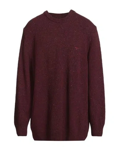 Gant Man Sweater Burgundy Size 3xl Wool, Viscose, Polyamide In Red