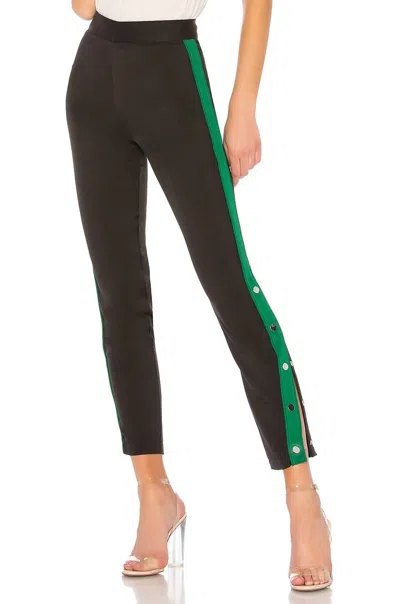 Lovers & Friends On Track Legging Pants In Black & Green