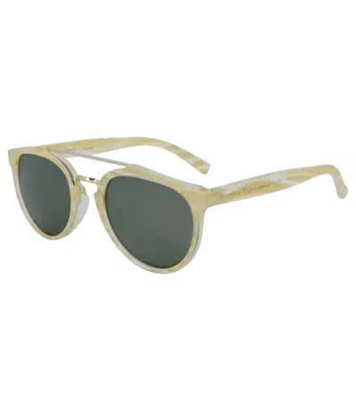 Remo Tulliani Passion Sunglasses In Pearl/black Mirror Lens