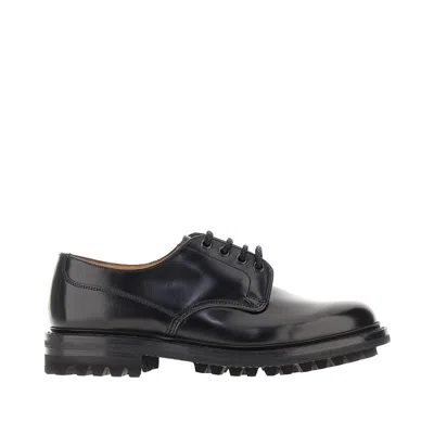Church 'mcneil' Polished Leather Laced Shoes In Black