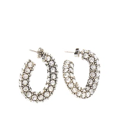 Isabel Marant Ring Earrings With Rhinestones