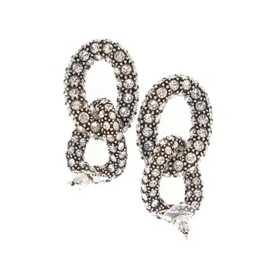 Isabel Marant 'funky Ring' Earrings With Rhinestones