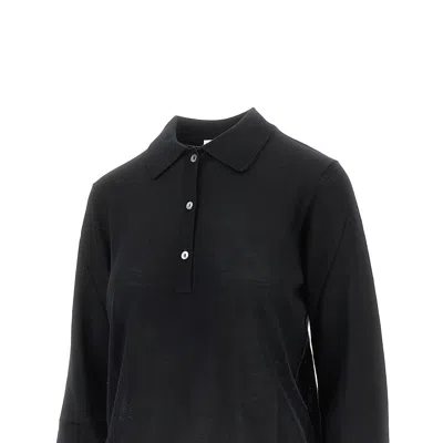 P.a.r.o.s.h P. A.r. O.s. H. Knitted Polo Shirt In Black