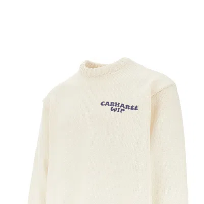 Carhartt Mens Natural Helix Graphic-print Knitted Sweater In Brown