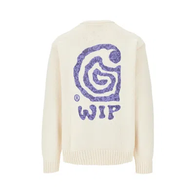 Carhartt Mens Natural Helix Graphic-print Knitted Sweater In Brown