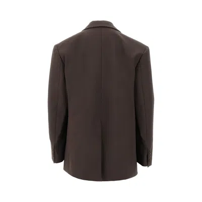 P.a.r.o.s.h P. A.r. O.s. H. Linen-blend Oversized Jacket In Brown