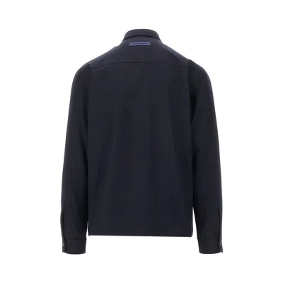 Zegna Padded Techmerino Shirt Jacket