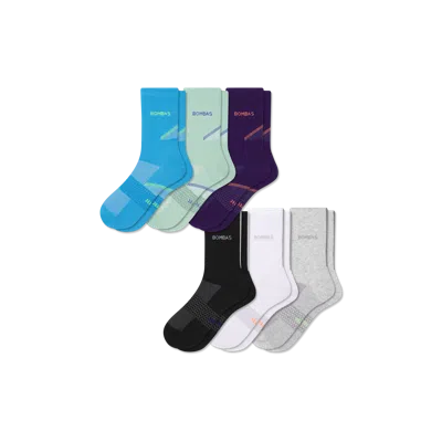 Bombas Lightweight Athletic Half Calf Sock 6-pack