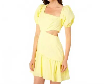 Astr Cutout Mini Dress In Yellow In Yellow