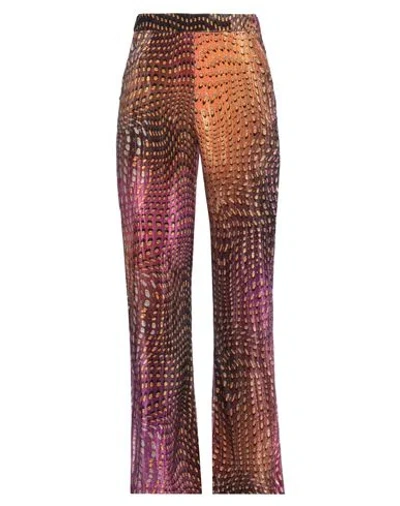 B.yu B. Yu Woman Pants Camel Size M Polyester In Multi
