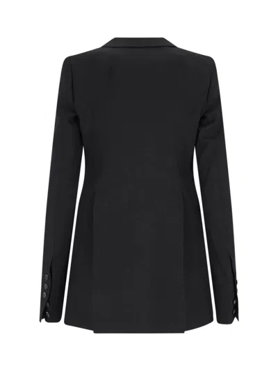 Rick Owens Single-breasted Wool Blazer In Black