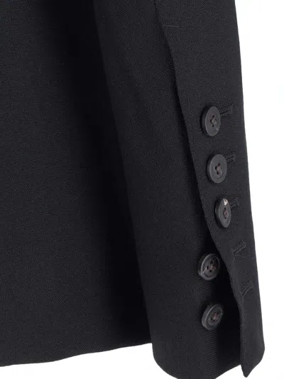 Rick Owens Single-breasted Wool Blazer In Black