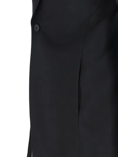 Rick Owens Single-breasted Wool Blazer In Black