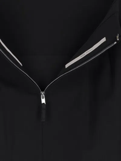 Rick Owens Wool Blend Maxi Skirt In Black