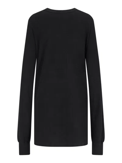 Rick Owens Long-sleeved T-shirt In Black
