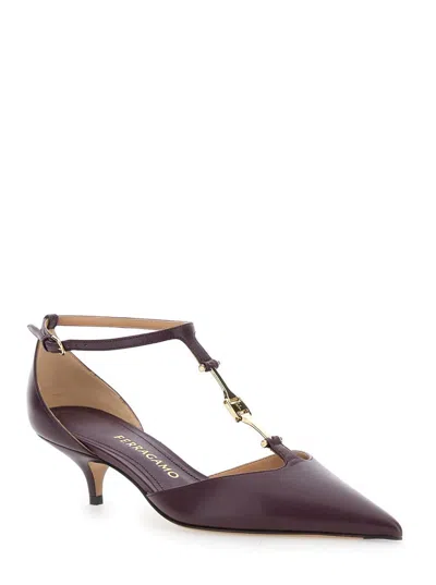 Ferragamo Traci 40 T-strap Pump Heel 4.0 Low (2 - <5 Cm)