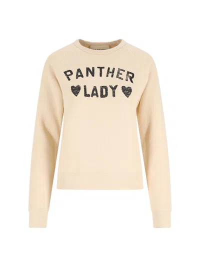Valentino Graphic Print Cotton Sweatshirt With Raglan Sleeves In Neutral