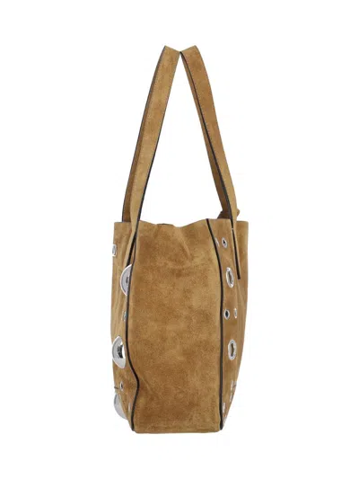 Valentino Eyelet-embellished Suede Tote Bag