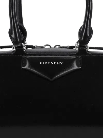 Givenchy Antigona East-west Small Handbag In Black