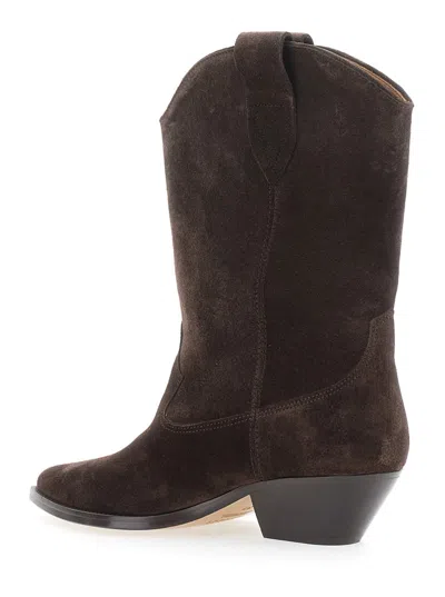 Isabel Marant Ankle Boots In Luxurious Calf Velvet Leather With Sleek Design And Quality Finish