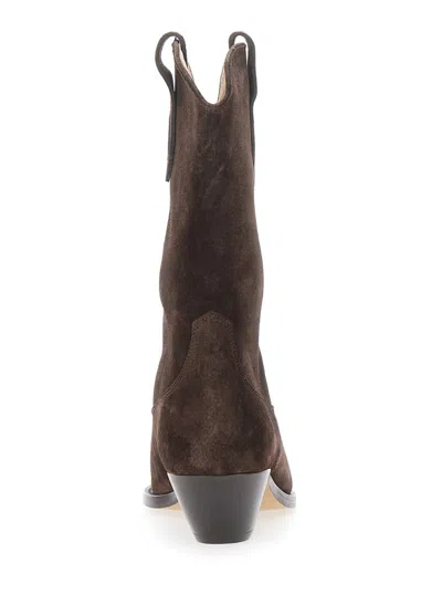 Isabel Marant Ankle Boots In Luxurious Calf Velvet Leather With Sleek Design And Quality Finish