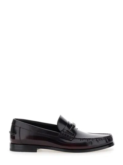 Ferragamo Black Leather Loafers