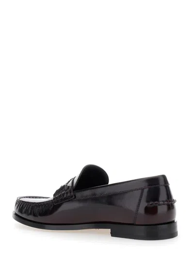 Ferragamo Black Leather Loafers