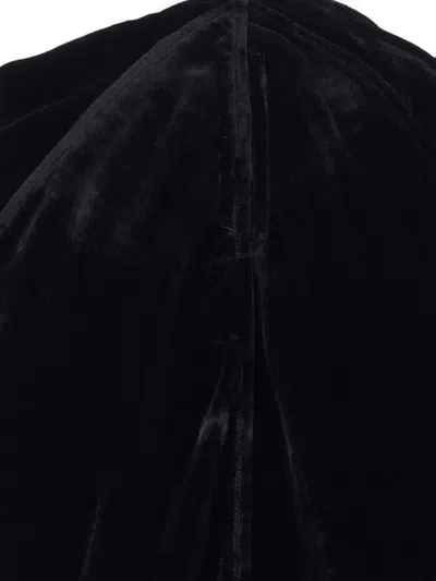 Rick Owens Velvet Sleeveless Floor-length Dress In Black