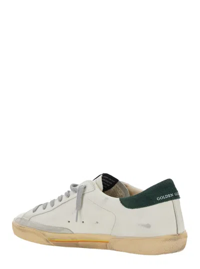 Golden Goose Super Star Leather Upper Toe And Tongue Suede Heel