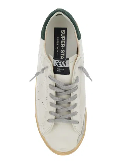 Golden Goose Super Star Leather Upper Toe And Tongue Suede Heel