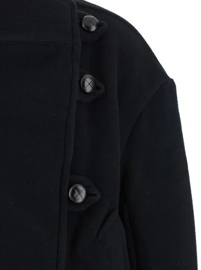 Isabel Marant Long Sleeve Coat In Black