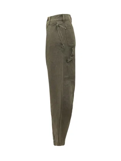 Jw Anderson Twisted-seam Trousers In Green