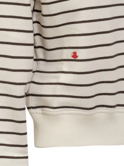 Jw Anderson White Polo Sweatshirt In Neutral