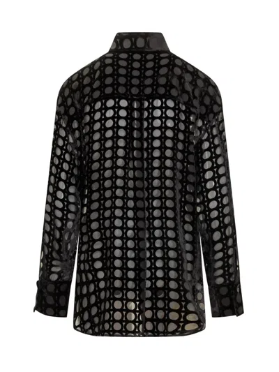 Ferragamo Long Sleeve Shirt In Black