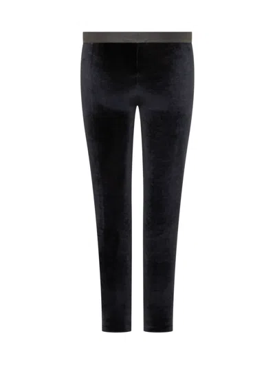 Tom Ford Stretch Lustrous Velour Signature Leggings Trousers Black