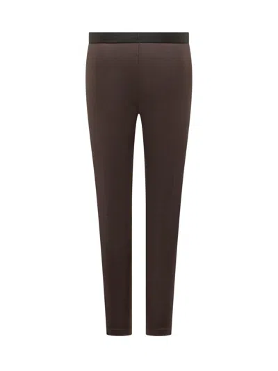 Tom Ford Lustrous Jersey Signature Leggings In Brown