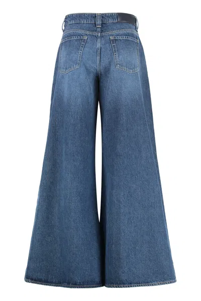7 For All Mankind Willow Wide-leg Jeans In Blue