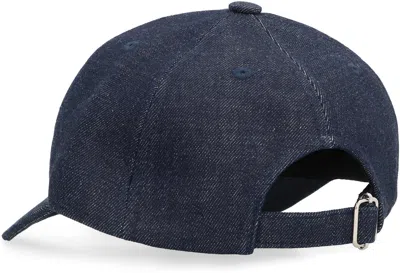 Apc A.p.c. Eden Denim Baseball Cap Men In Blue