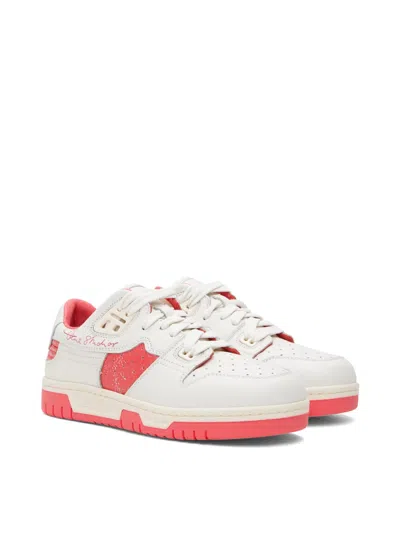 Acne Studios 08sthlm Low Pop M Sneakers - Leather - White/pink In White