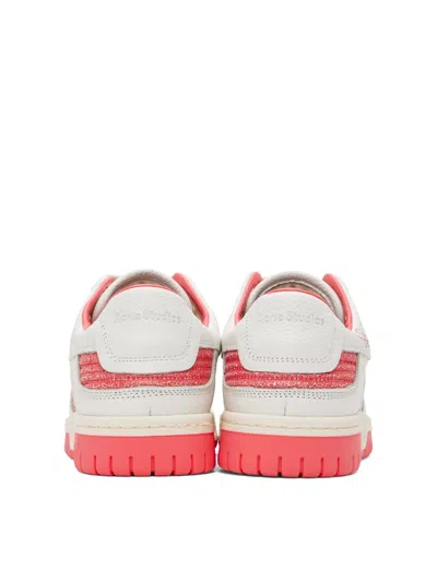Acne Studios 08sthlm Low Pop M Sneakers - Leather - White/pink In White