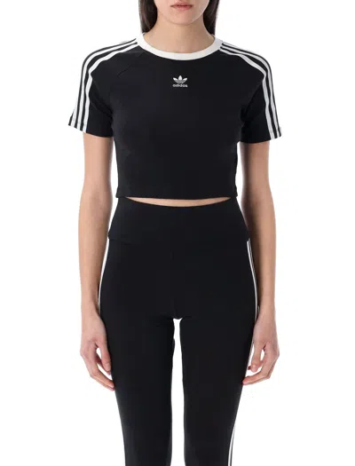 Adidas Originals 3-stripes Baby T-shirt In Black