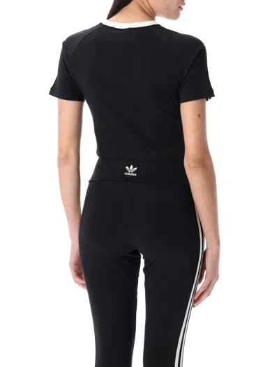 Adidas Originals 3-stripes Baby T-shirt In Black
