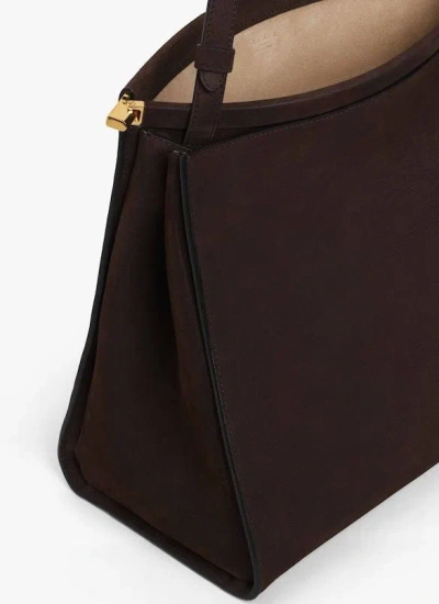 Alaïa Alaia Le Click Brown Nubuck Square Bag