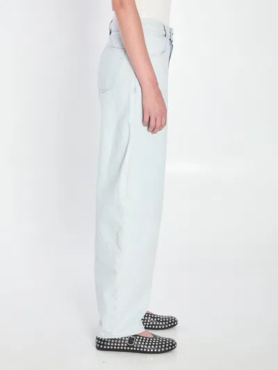 Alaïa Alaia Women Rounded Denim Jeans In Blue