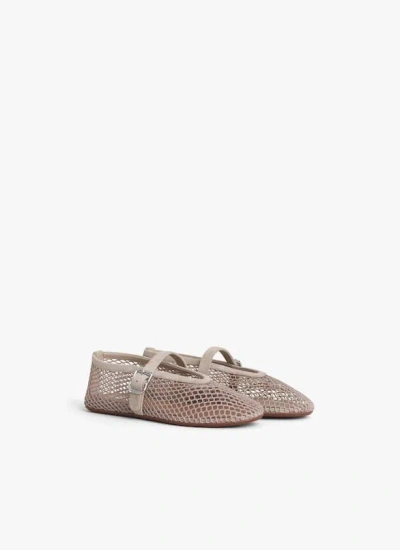 Alaïa Alaia Red Ballerina With Beige Buckle And Strap
